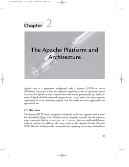 The Apache Platform and Architecture