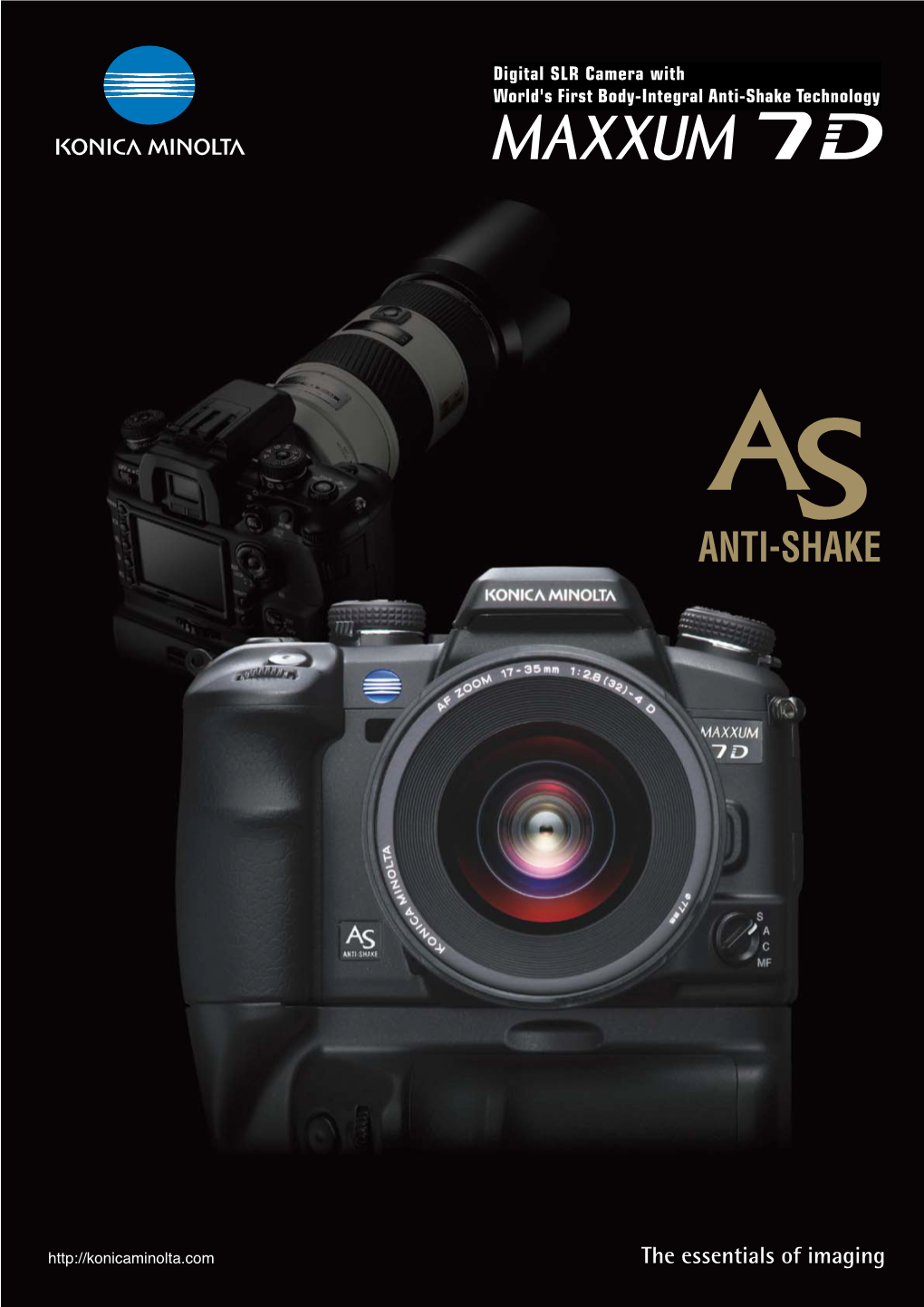 Digital SLR Camera with World's First Body-Integral Anti-Shake Technology
