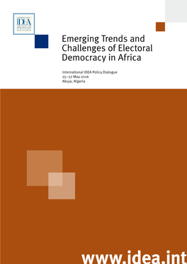 Emerging Trends and Challenges of Electoral Democracy in Africa