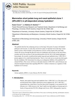 NIH Public Access Author Manuscript Int J Biochem Cell Biol