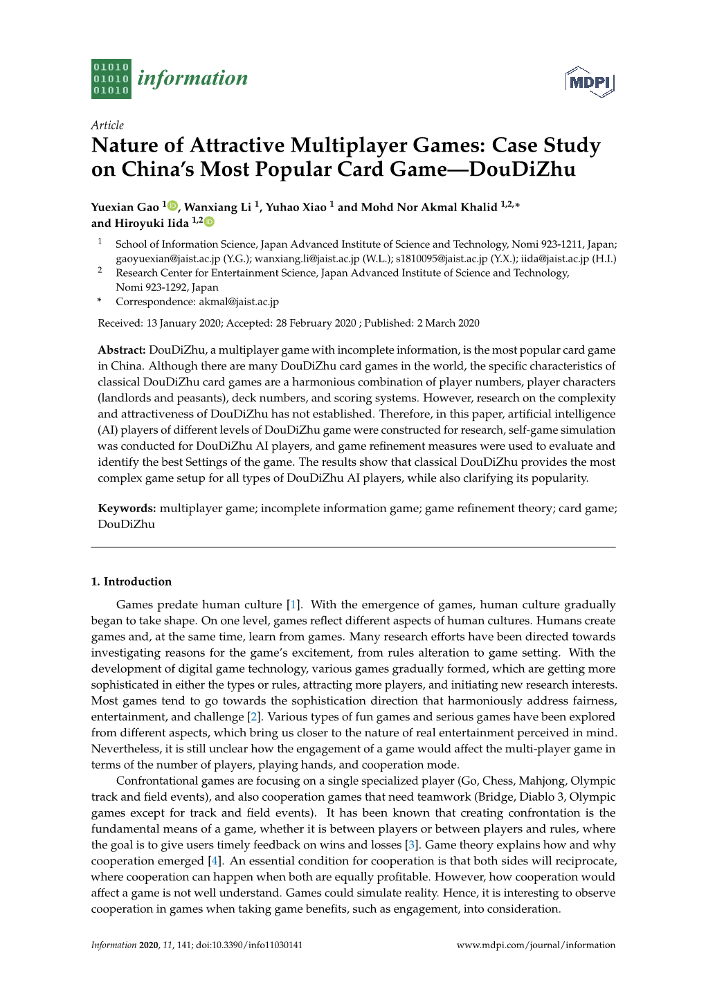 Nature of Attractive Multiplayer Games: Case Study on China's Most