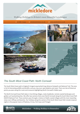 The South West Coast Path: North Cornwall