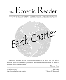Ecozoic Reader.Vol. 2, No. 1. Fall 2001.Text