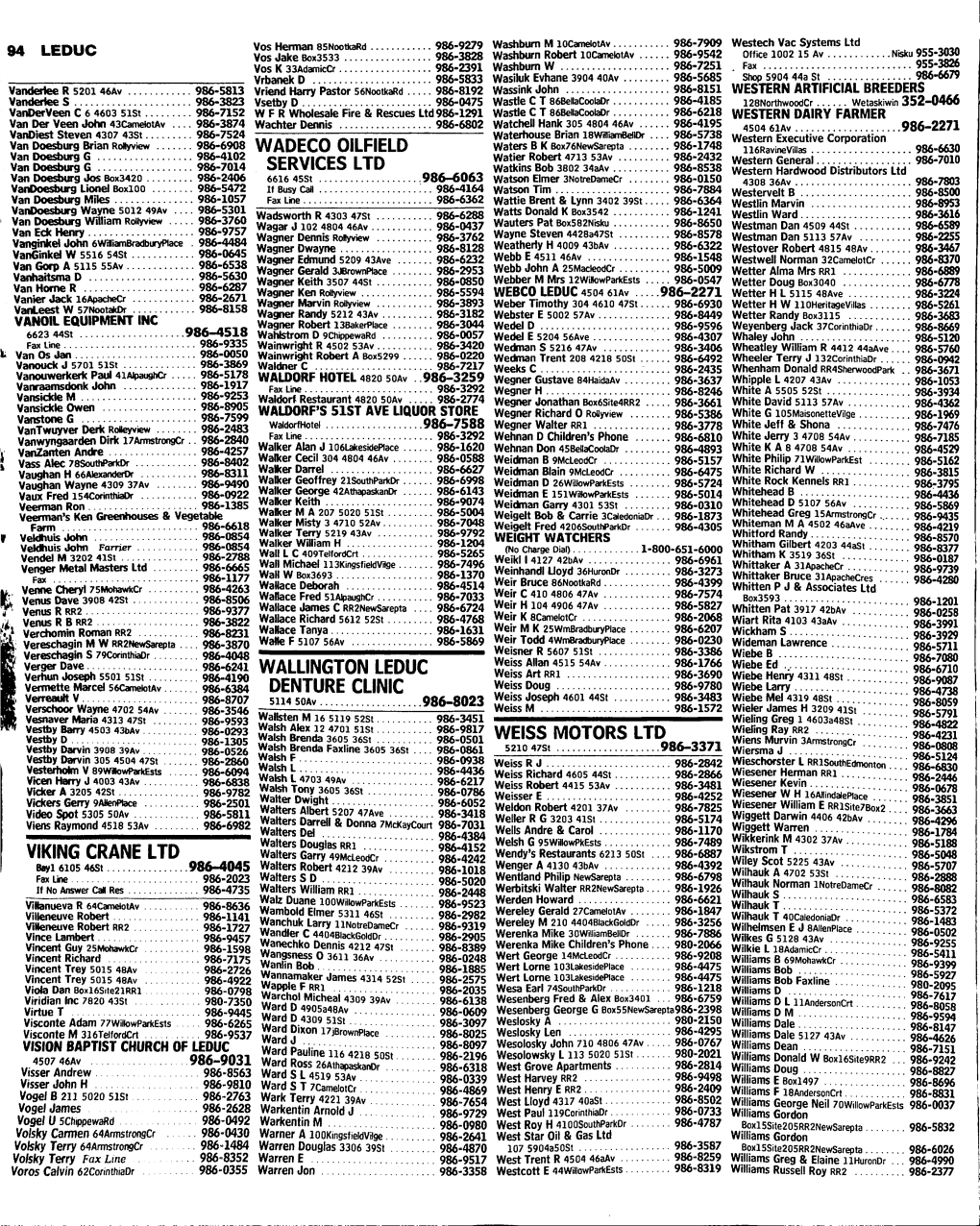 St Albert District 1996 Nov M to R