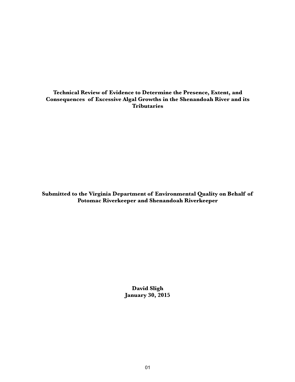 Att. B – Sligh Technical Review, 2014 VA IR