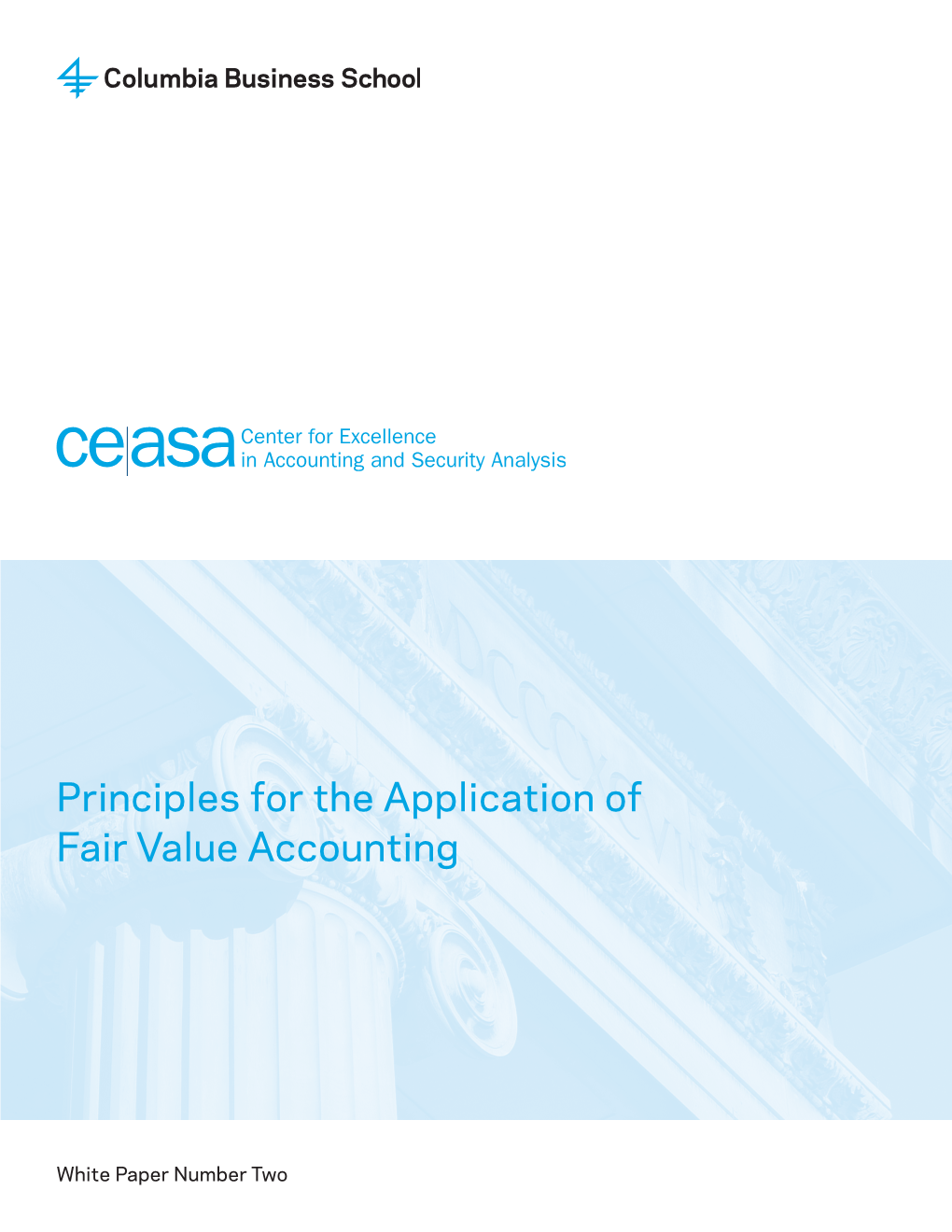 Principles for the Application of Fair Value Accounting