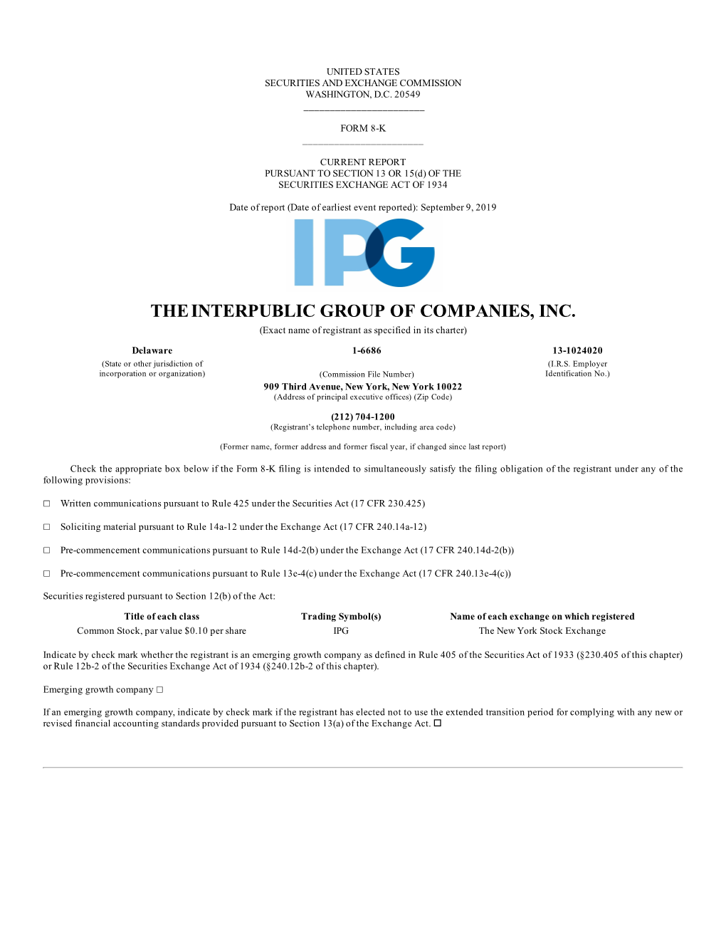 Theinterpublic Group of Companies, Inc