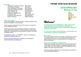 Frome Heritage Museum 2019 Open Day