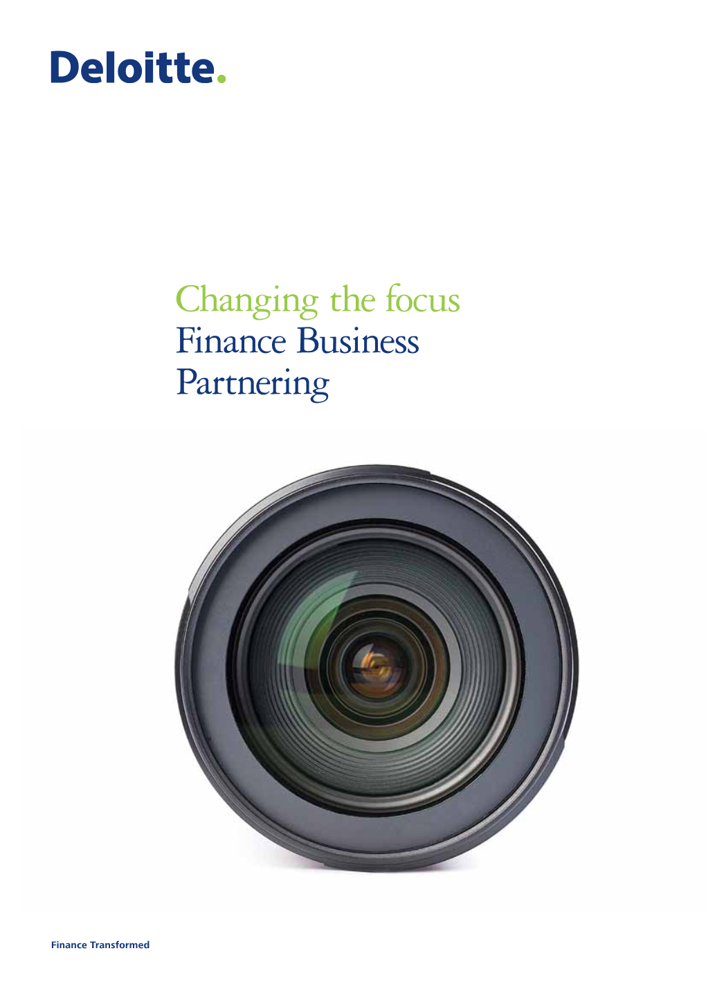 Changing the Focus Finance Business Partnering