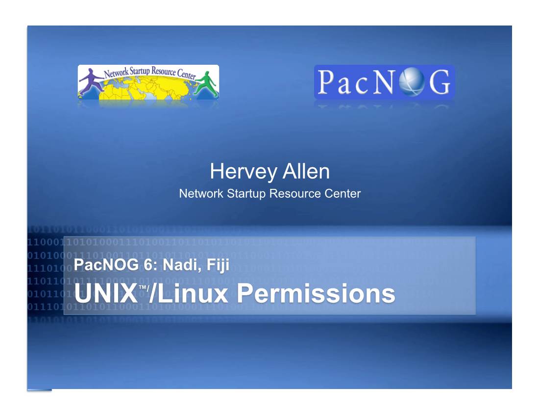 An Introduction to Unix Permissions -- Part Two by Dru Lavigne