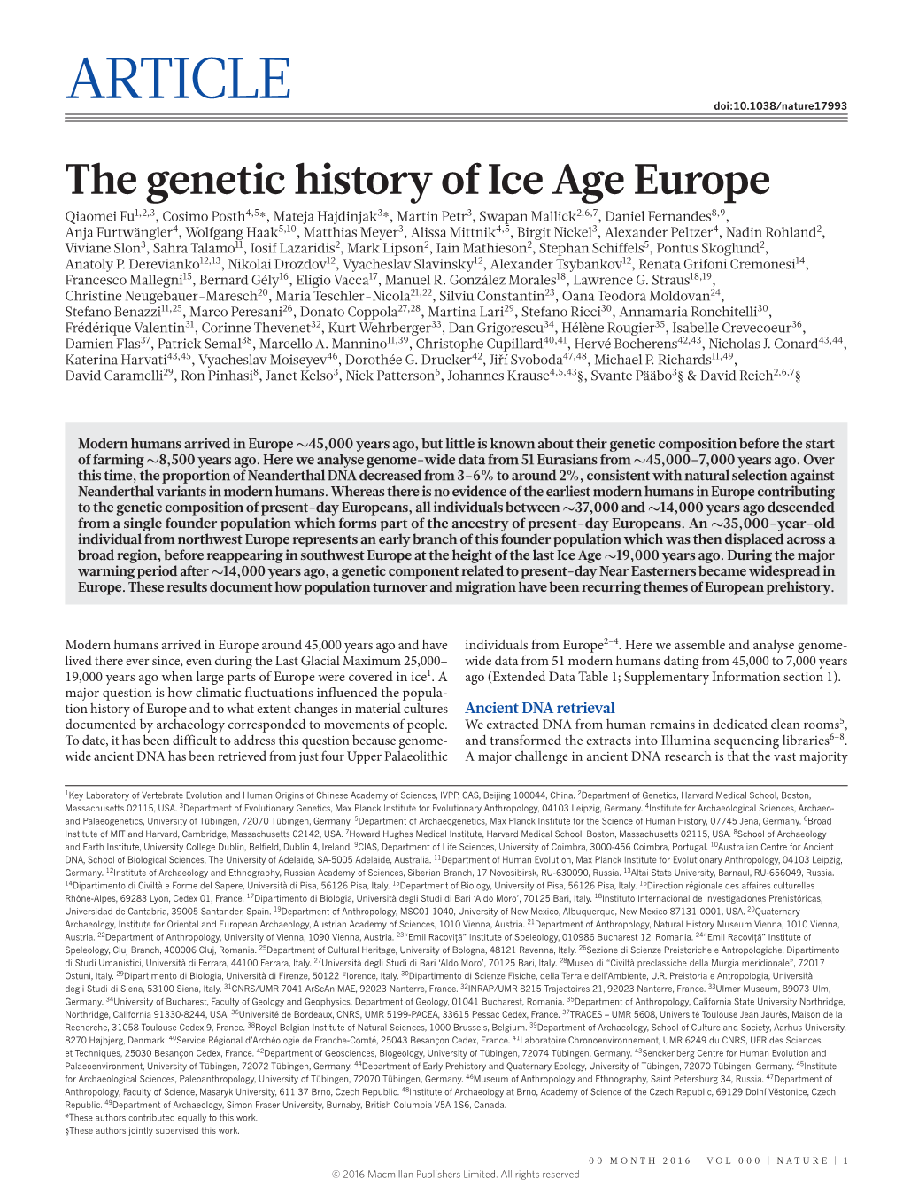 Article Doi:10.1038/Nature17993