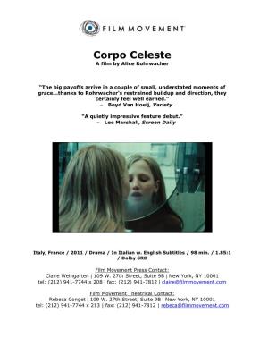 Corpo Celeste a Film by Alice Rohrwacher