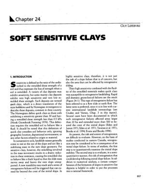 Soft Sensitive Clays