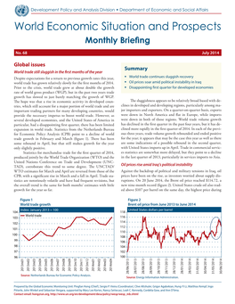 World Economic Situation and Prospects Monthly Briefing