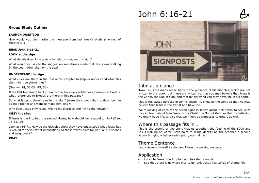 John 6:16-21