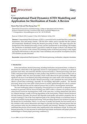(CFD) Modelling and Application for Sterilization of Foods: a Review