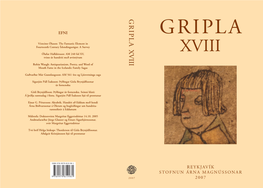 Gripla XVIII (2007): 7–22