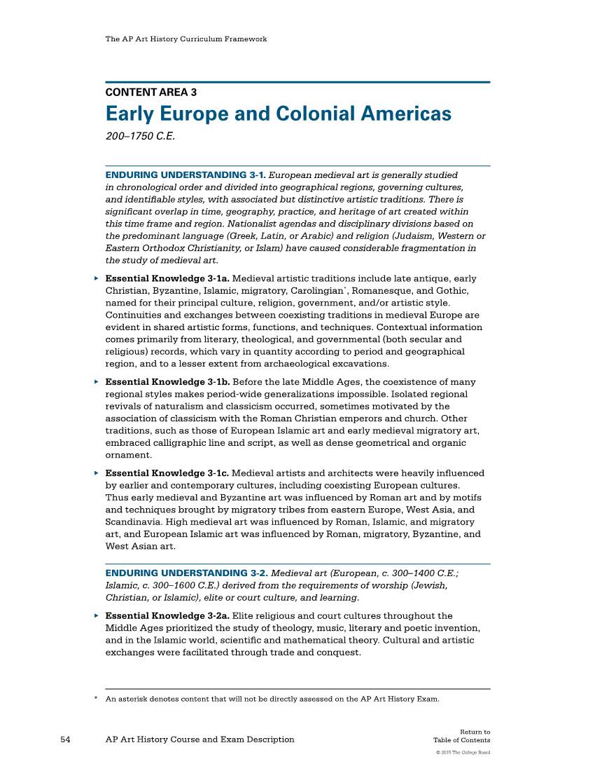 Early Europe and Colonial Americas 200–1750 C.E