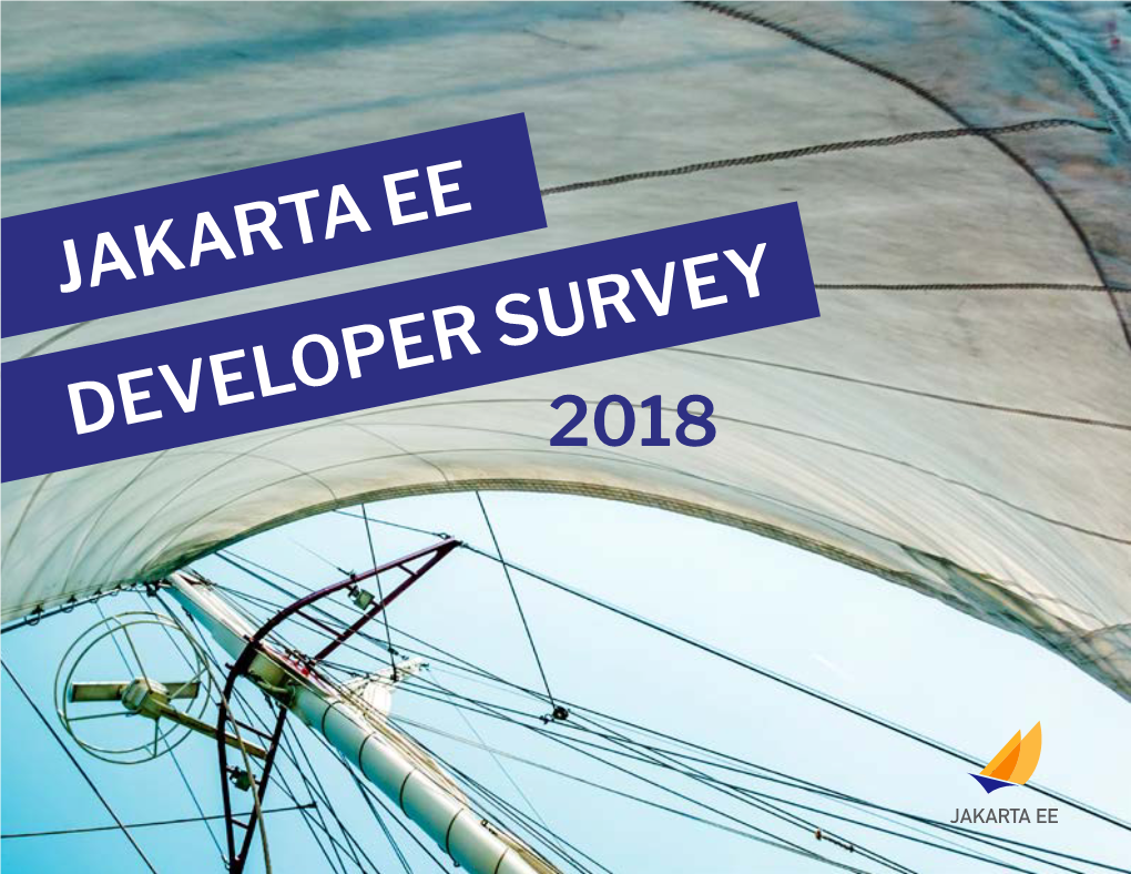 Jakarta Ee Developer Survey 2018