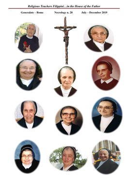 Religious Teachers Filippini…In the House of the Father