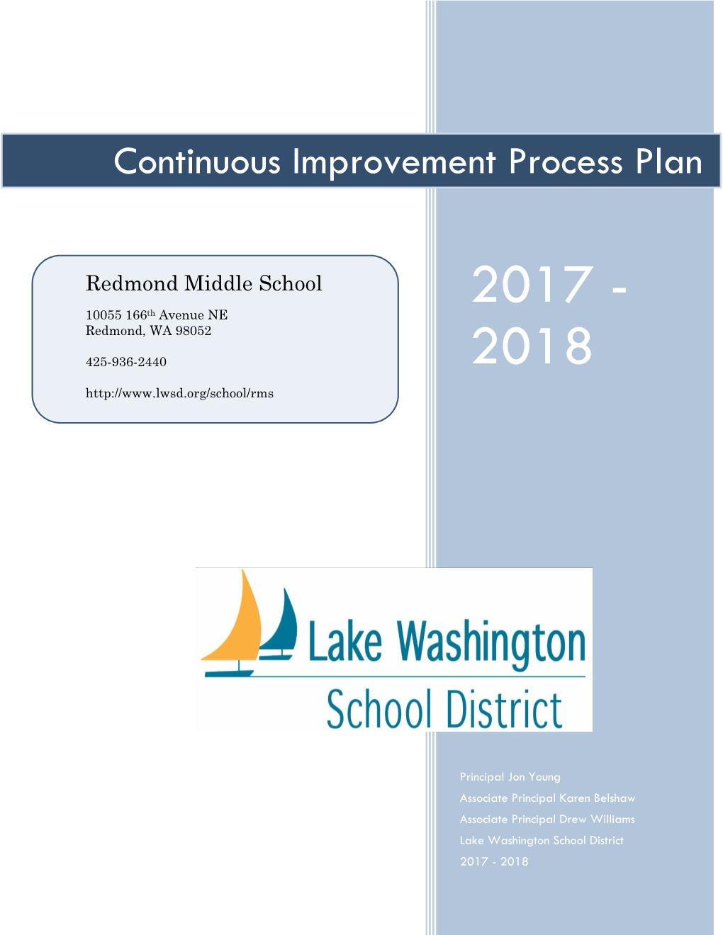 Continuous Improvement Process Plan