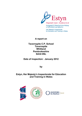 A Report on Tavernspite C.P. School Tavernspite Whitland