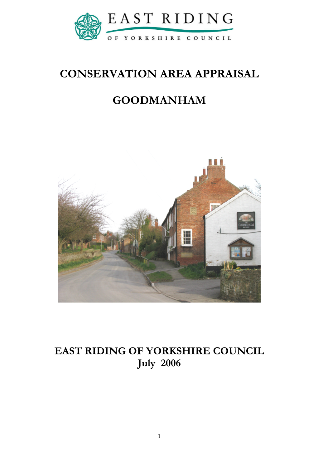 Conservation Area Appraisal Goodmanham