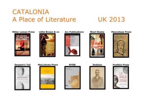 CATALONIA a Place of Literature UK 2013