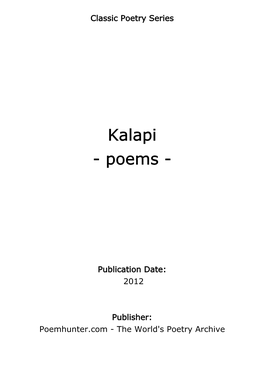 Kalapi - Poems