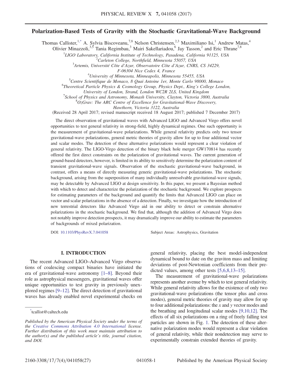 Polarization-Based Tests of Gravity with the Stochastic Gravitational-Wave Background