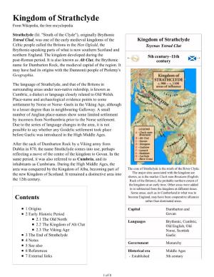 Kingdom of Strathclyde from Wikipedia, the Free Encyclopedia
