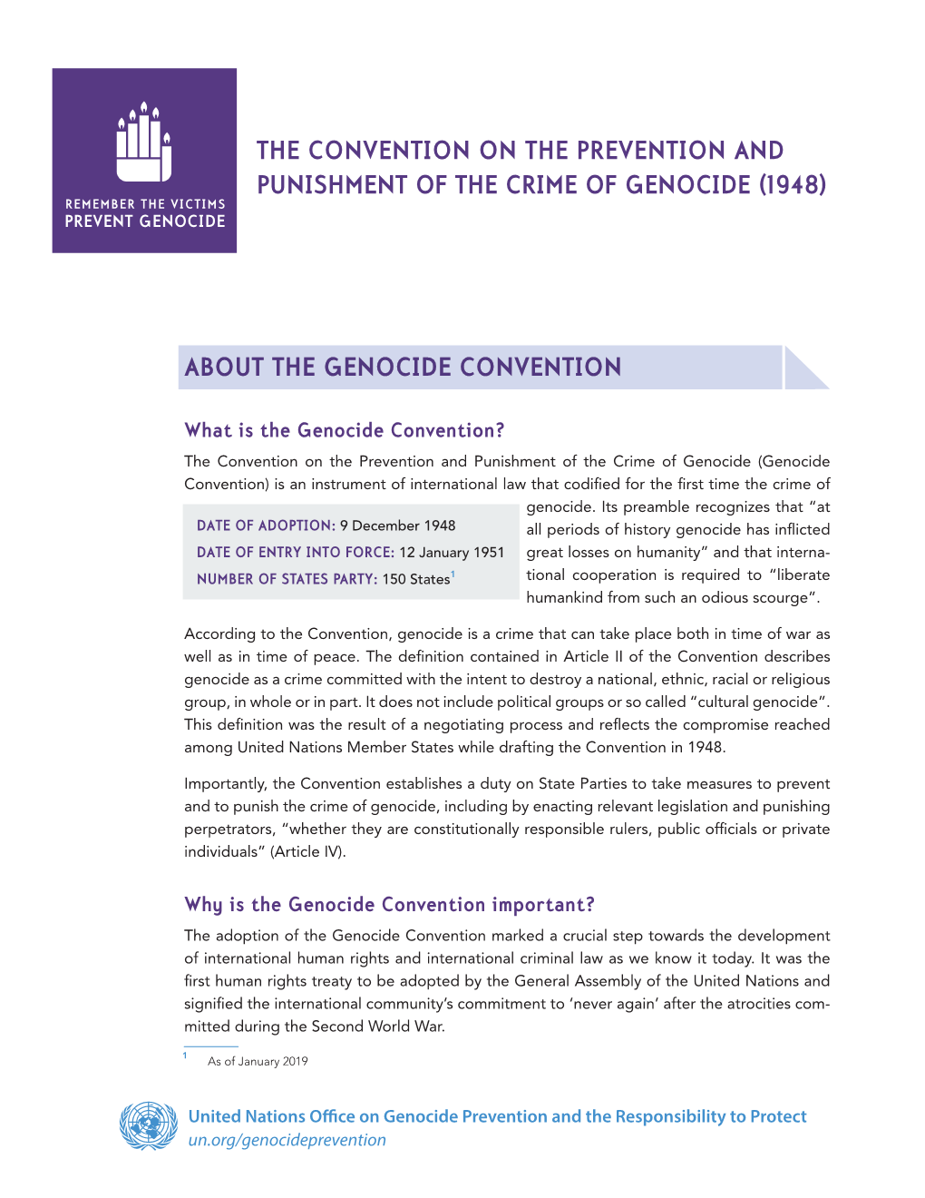 About the Genocide Convention the Convention