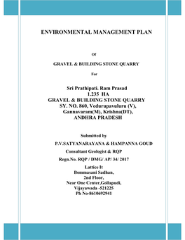 Environmental Management Plan