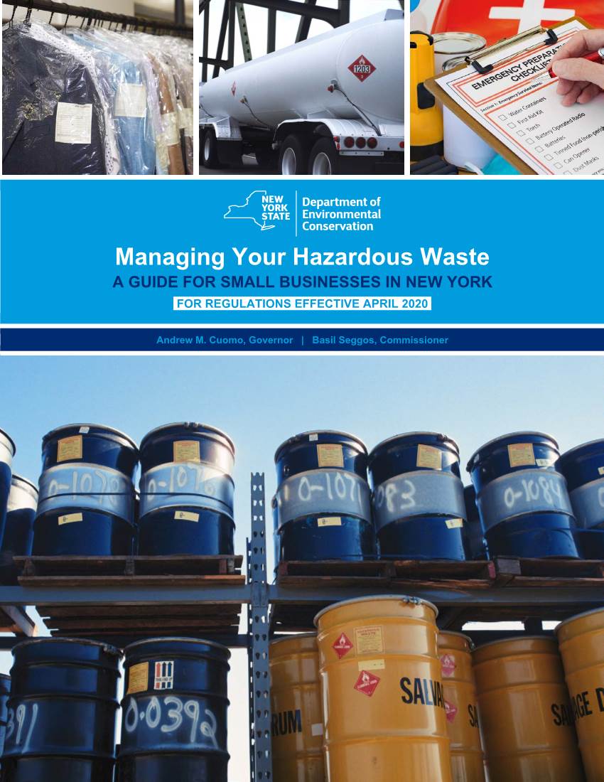 Hazardous Waste Management Guide for Small Businesses in New York
