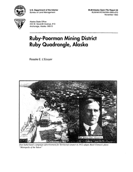 Ruby-Poorman Mining District Ruby Quadrangle, Alaska