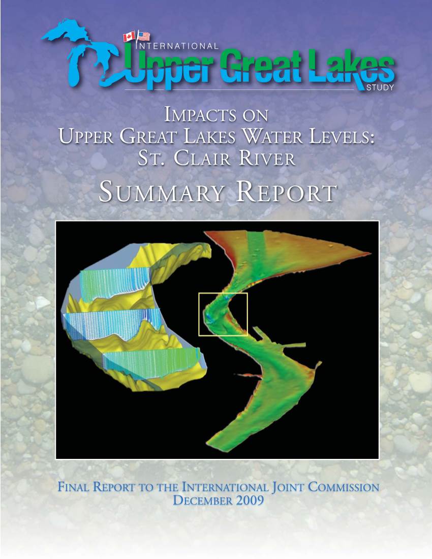 Impacts on Upper Great Lakes Water Levels: St. Clair River Summary Report