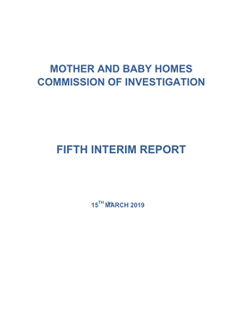 Fifth Interim Report