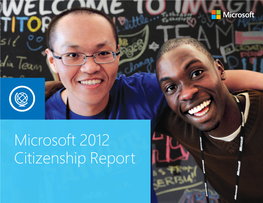 Microsoft 2012 Citizenship Report