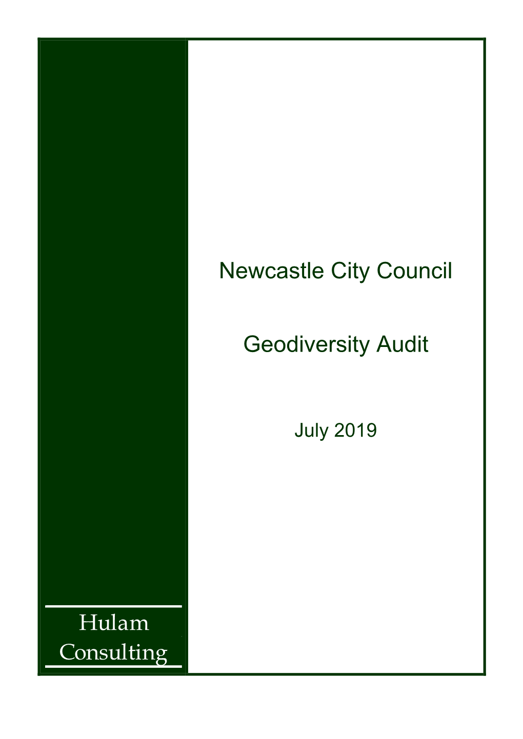 Newcastle City Council Geodiversity Audit