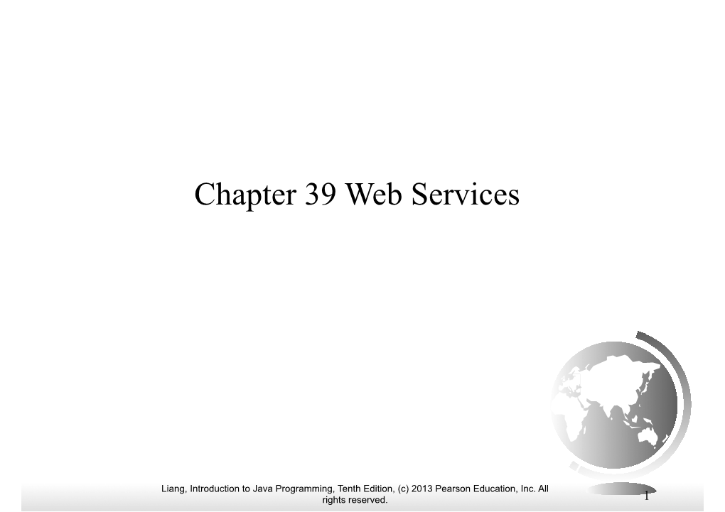 Chapter 39 Web Services