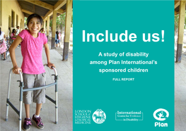 A Study of Disability Among Plan International's Sponsored Children