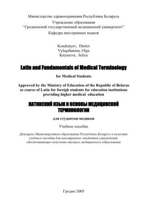 Latin and Fundamentals of Medical Terminology for Medical Students