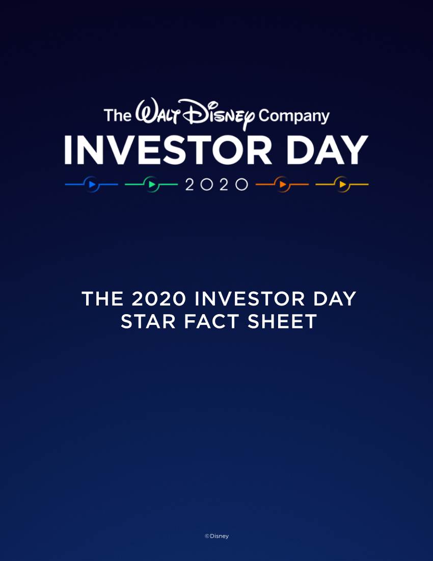 The 2020 Investor Day Star Fact Sheet