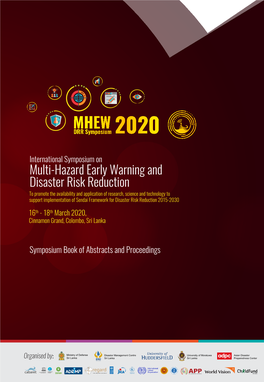 Multi-Hazard Early Warning and Disaster Risk Reduction, Colombo, Sri Lanka from 16Th Match to 18Th March 2020