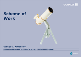 GCSE Astronomy Scheme of Work