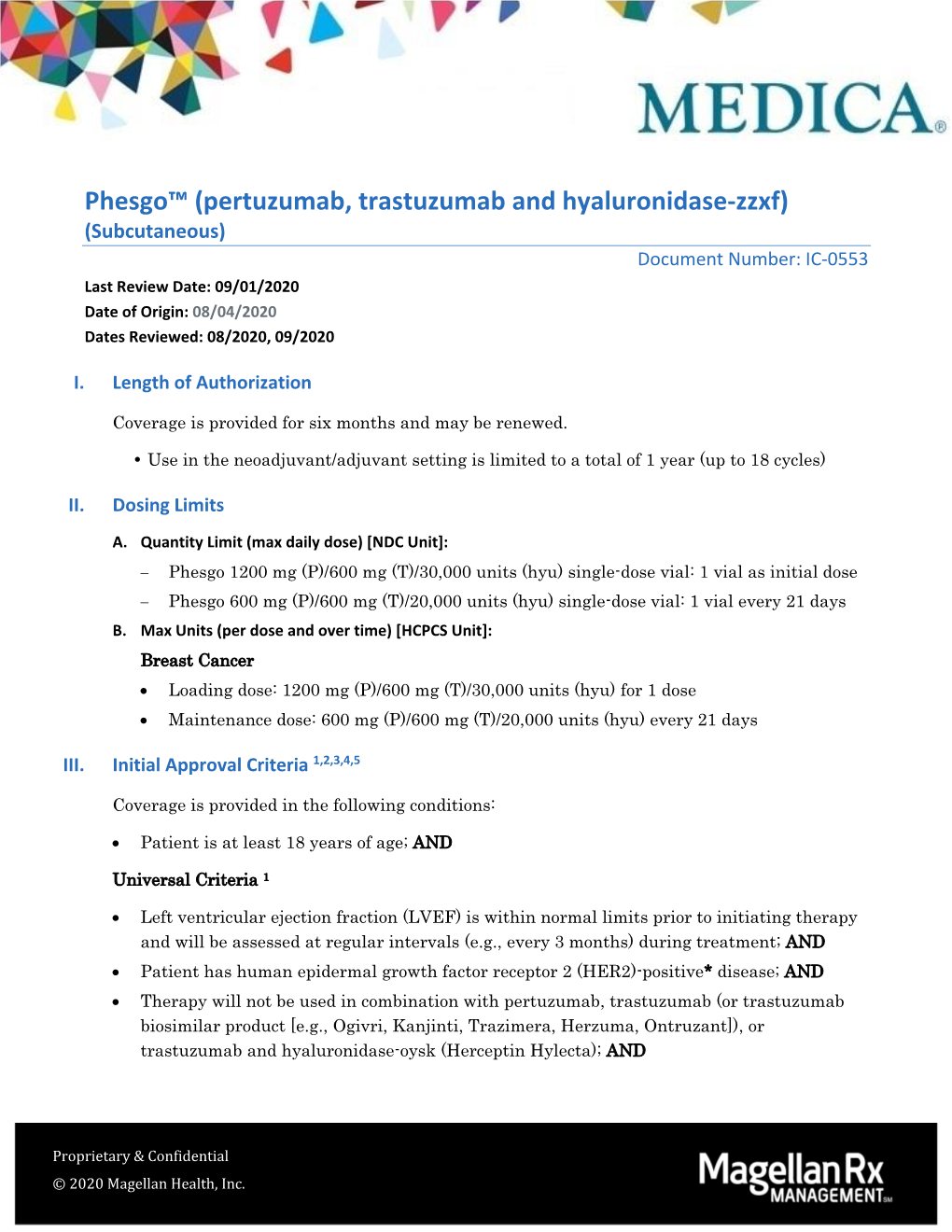 Phesgo™ (Pertuzumab, Trastuzumab and Hyaluronidase-Zzxf)