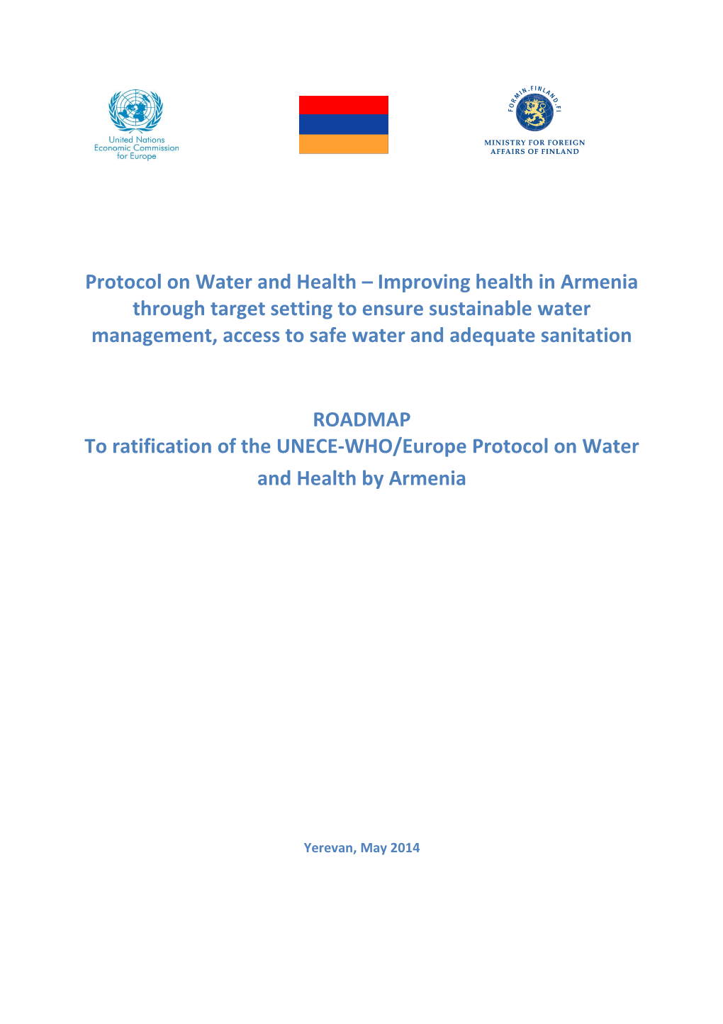 Protocol on Water and Health – Improving Health in Armenia