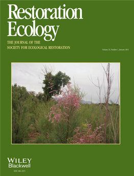 The Journal of the Society for Ecological Restoration