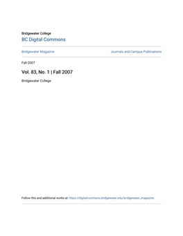 BC Digital Commons Vol. 83, No. 1 | Fall 2007