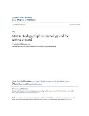 Martin Heidegger's Phenomenology and the Science of Mind